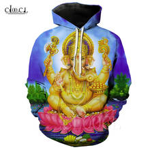 New Autumn Winter Hoody Top Hoodie Men/Women Sportswear Print 3D Hindu Elephant-headed God of Wisdom Lord Ganesha Hip Hop Hoodie 2024 - buy cheap