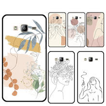 Abstract Art Line Case For Samsung Galaxy J5 J7 J3 J1 2016 A5 A3 2017 J4 J6 J8 A7 A9 A6 A8 Plus 2018 Cover 2024 - buy cheap