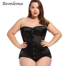 Beonlema Plus Size Gothic Corsets Women Sexy Bustiers 6XL Steel Boned Body Slimming Corset Tops Lace Up Korset 2024 - buy cheap