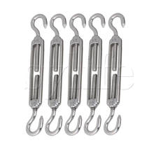 5pcs Hook to Hook Adjustable European Style 304 Stainless Steel M5 Turnbuckle 2024 - buy cheap