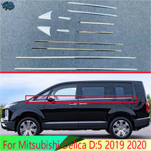 Accesorios para coche Mitsubishi Delica D:5 2019 2020, palo de estilismo para carrocería, embellecedor de tira de ventana de guarnición de ventana de acero inoxidable 2024 - compra barato