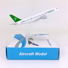 16cm avião modelo brinquedos ar turkmenistan airlines b777 avião modelo diecast plástico liga presentes avião para crianças 2024 - compre barato