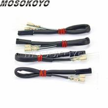 Motorcycle 4pcs Turn Signals Wire Plug Adapters Connector For Suzuki GSF600S GSF1200 SV650S SV1000 DRZ400S GSXR 600 750 1000 2024 - buy cheap