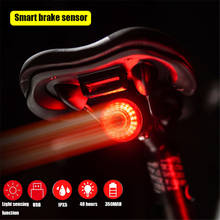 Bike Smart brake light sensor Bicycle Light Smart Sensor Signal Light Brake Tail USB  Rechargeable For MTB Road Bike 2024 - buy cheap