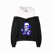 Sexta-feira noite funkin hoodies fora do ombro moletom feminino pulôver harajuku streetwear 2021 jogo de vídeo moda roupas 2024 - compre barato