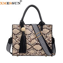 XMESSUN Women Snake Pattern Handbags Fashion Large Capacity Shoulder Messenger Bag High Quality Female Shopping Travel Bags INS 2024 - buy cheap
