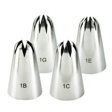 4pcs Large Icing Piping Nozzles For Decorating Cake Baking Cookie Cupcake Piping Nozzle Stainless Steel Pastry Tips #1B#1C#1E#1G 2024 - buy cheap