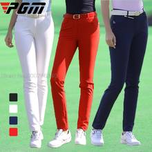 Pgm novas calças de golf para mulheres, calças de golf esportivas de secagem rápida, respiráveis, alta elasticidade, vestuário de golf de secagem rápida 2024 - compre barato