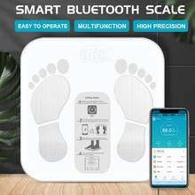 Balança eletrônica de saúde corporal, bluetooth, aplicativo, medição de gordura corporal, certificação ce, balança eletrônica inteligente 2024 - compre barato