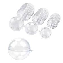15 pairs of 30 pcs of plastic hollow ball Christmas hollow ball decoration ball shopping mall sky window transparent ball 090C 2024 - buy cheap