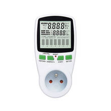 Digital LCD Power Meter Wattmeter Socket Wattage Energy Meter Electricle Cost FR US UK AU Measuring Socket Outlet Power Analyzer 2024 - buy cheap