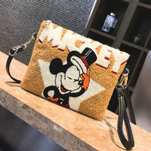 Disney nova mickey mouse senhora dos desenhos animados bolsa de embreagem bolsa de ombro saco do mensageiro saco de cosméticos 2024 - compre barato