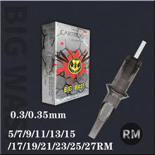 2021 New High Quality BIGWASP Cartridge Tattoo Needle Grey/White Round Magnum 1005RM 1205RM 20Pcs/box For Tattoo Free Shipping 2024 - buy cheap