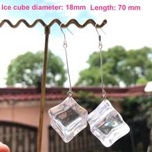 925 silver Personalized simulated ice design in 2020, 3D cool ice earrings and jewelry gift for women and girls 2024 - buy cheap