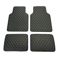 4pcs Black Car Floor Mat Set Waterproof Front Rear PU Leather For RHD/LHD BMW 3 5 7 Series F20 E90 F30 E60 F10 2024 - buy cheap