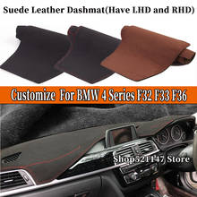 Accessories Car-styling Suede Leather Dashmat Dashboard Cover Dash Mat Carpet For BMW 4 Series F32 F33 F36 420I 425I 430I 428I 2024 - buy cheap