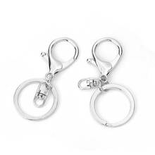 DoreenBeads Fashion Zinc Based Alloy Keychain & Keyring Silver Color Accessories DIY Findings Components 68mm x 30mm, 2 PCs 2024 - buy cheap