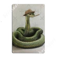 Snake Manager Metal Signs Cinema Garage Cinema Wall Decor Funny Tin sign Posters 2024 - buy cheap
