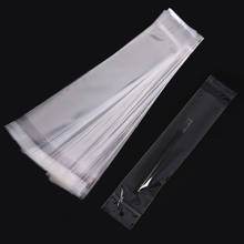 Sacos de pvc auto-adesivos 32cm de comprimento, saco de plástico opp transparente com lacre, 100 peças 2024 - compre barato