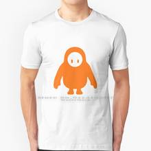 Fall Guy - Orange T Shirt 100% Pure Cotton Ps4 Pc Gaming Cartoon Cute Simple Arcade Orange 2024 - buy cheap