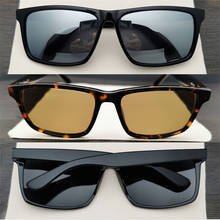 Evove-óculos de sol polarizados, grande, masculino, feminino, grande, armação, preto, rosto grande 2024 - compre barato