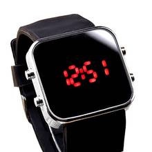 Relógio masculino digital led esportivo, relógio eletrônico com pulseira de borracha para homens 2024 - compre barato