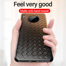 Funda de teléfono de silicona suave con rejilla de tejido ultrafino para Huawei Mate 30 20 10 P40 P30 P20 Lite Pro Honor, funda transpirable de lujo 2024 - compra barato