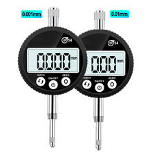 1 pces ip54 indicador digital impermeável 0-12.7mm 0.01mm / 0.001mm 0.00005 "micrômetro eletrônico medidor indicador dial Polegada 2024 - compre barato