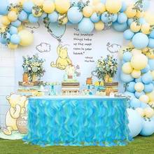 Falda de mesa de tul de Organza para decoración de bodas, vajilla, decoración de fiesta de cumpleaños, suministros de fiesta de Baby Shower, 185x77cm 2024 - compra barato