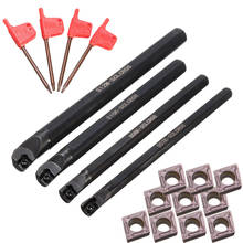 4pcs 7/8/10/12mm SCLCR06 Lathe Boring Bar Turning Tool With 10pcs CCMT0602 Inserts 2024 - buy cheap