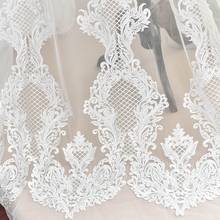 High-grade thick embroidery lace fabric lace applique wedding dress diy mesh fabric patch clothing decoration accessories 2024 - buy cheap