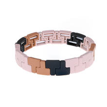 JBL0010-pulsera colorida Bohemia para mujer, brazalete apilable de trapezoide geométrico esmaltado, encanto europeo, joyería 2020 2024 - compra barato