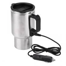 12V 450ml Electric In-car Stainless Steel Travel Heating Cup Coffee Tea Car Cup Mug chaleira eletrica 2024 - buy cheap