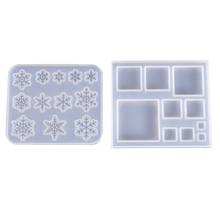 Snowflake Square Silicone Molds Jewelry Mold DIY Jewellery Making Accessories UV Resin Tool X4YA 2024 - buy cheap