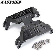 AXSPEED Metal Gearbox Mount Transmission Holder Skid Plate for 1/10 RC Crawler Axial SCX10 III AXI03004 Capra Upgrade Parts 2024 - buy cheap