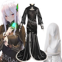 Disfraz de Anime Re Zero Echidna para mujer, disfraz de Re Life In A Different World From Zero, Cosplay, pelucas, capa, vestido 2024 - compra barato