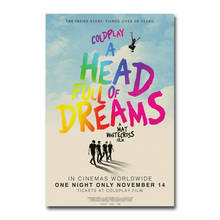 Coldplay A Head Full of Dreams Movie Wall Sticker Silk Poster Art Light Canvas Home Decoration 2024 - buy cheap