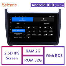 Seicane-central multimídia automotiva para volkswagen polo, 9 polegadas, android 10.0, navegação gps, 2din, rádio estéreo, bluetooth, para modelos 2012, 2013, 2014, 2015 2024 - compre barato