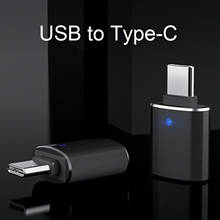 Adaptador USB C hembra A macho con luz indicadora para ordenador portátil, tableta y Smartphone, puerto USB tipo C, 1 unidad 2024 - compra barato