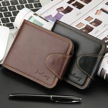 Brand Baellerry Vintage Men Short Hasp Wallet Small Coin Purses Male Leather Billfold Money Pocket Credit Card Holders Clips 2024 - buy cheap