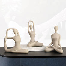 Yoga Figure Statue Yoga Sculpture Yoga Figurines Home Decor Yoga Girl Statue Women Ornament Craft Desktop Bedroom 2024 - buy cheap