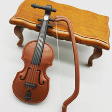 Mini violino musical para casa de bonecas, acessório de decoração para casa de bonecas 2020 novo 1 peça, 1:12 2024 - compre barato