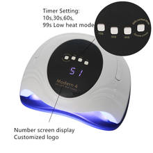 Lámpara LED UV para secado de uñas, lámpara moderna de secado rápido para manicura de Gel, 54W/48W/36W, 4 unidades 2024 - compra barato