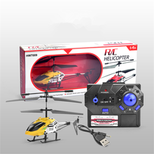 Mini rc helicóptero de brinquedo, helicóptero de liga metálica com controle remoto, com sustentação de altitude, luz led, resistente a acidentes, brinquedos para crianças 2024 - compre barato