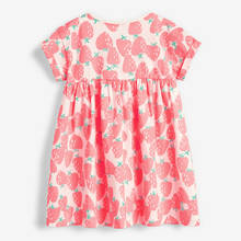 Little Maven-ropa de verano para niña pequeña, vestidos con estampado de frutas, vestidos de algodón informales de fresa para niños de 2 a 7 años, 2021 2024 - compra barato
