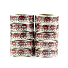 10 unids/lote decoración Navidad cintas Washi de Santa Claus DIY planificador de colección de recortes pegatinas adhesivas cintas de enmascarar papelería lindo 2024 - compra barato