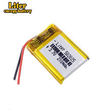 Bateria de lítio polímero 3.7v li-po, 052025 502025 210mah mp3 mp4 mp5 gps recarregável 2024 - compre barato