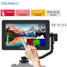 FEELWORLD F6 PLUS 5.5-inch camera DSLR live monitor 3D LUT touch screen IPS FHD 1920x1080 video focus assist,  with battery pack 2024 - buy cheap