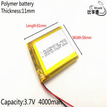3 7V lithium polymer battery 115661 4000MAH Tablet PC navigation mobile power GIY 2024 - buy cheap