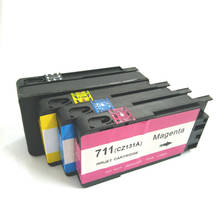 Einkshop-cartuchos de tinta para impresora HP, recambio de tinta Compatible con HP 711, 711 XL, CZ133A, CZ130A, CZ131A, CZ132A, HP DesignJet T 520 / 120 2024 - compra barato